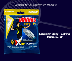 Phillips Gold Set Badminton String