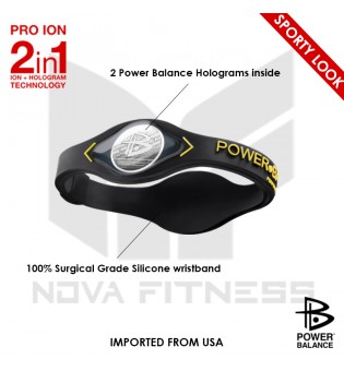 Power Balance Band with Two Holograms and Silicone