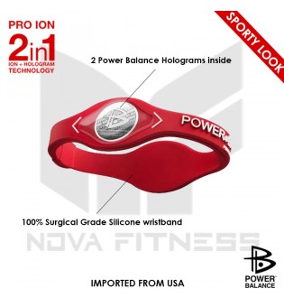 Power Balance Band with Two Holograms and Silicone